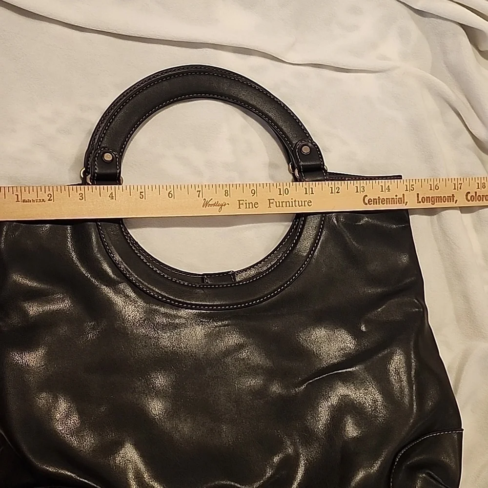 Nine West black shoulder hobo bag